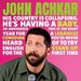Promotional image for John Achkar: His country is collapsing. He's having a baby. So obviously, this is the right year for a Lebanese comedian you've never heard of to try English stand-up for the first time.