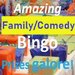 Promotional image for Amazing Family Comedy Bingo: Prizes Galore!